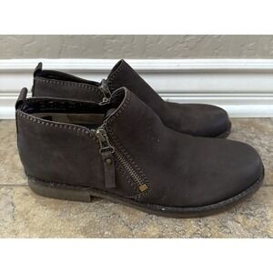 Soft Style by Hush Puppies "Moyen" Brown Slip-on Shoes Side Zipper Size 10 M